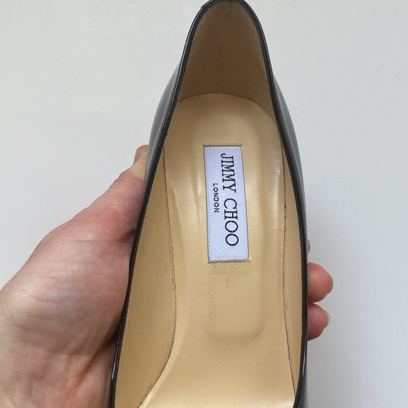 Jimmy Choo Black Patent Platform Pumps - Picture 12 of 16